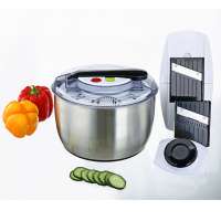 5L high quality stainless steel salad spinner vegetable dryer machine